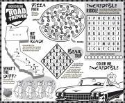 Printable Keep the kids busy with Johns Road Trip coloring pages